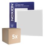 Opakowanie 5x Noxion LED Panel Ecowhite V4.0 28W 3360lm - 830-840-865 CCT | 60x60cm - Philips driver