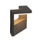 Ansell LED Światło ścienne Arco Grafit 11W 643lm - 840 Zimna Biel | IP54
