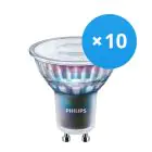 Opakowanie 10x Philips MASTER LED Spot ExpertColor GU10 PAR16 3.9W 280lm 25D - 930 Ciepła Biel | Najlepsze renderowanie kolorów - Ściemnianie - Zamienne 35W